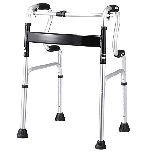Rollatoren für Senioren mit Sitz und großem rutschfestem Pad, zusammenklappbarer tragbarer Rollator für Erwachsene/Behinderte, Belastung 180 kg/400 lbs (Stil: kein Sitz)