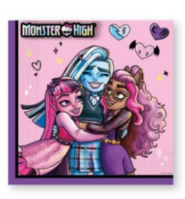 Procos Monster High Party-Servietten (20 Stück, 33 x 33 cm)