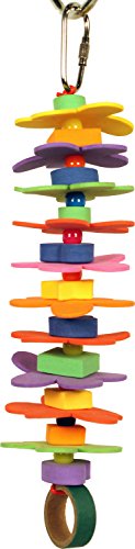 A & E Cage Company 001440 Happy schildkrötenschnabel Flower Power Spielzeug farbenreiche