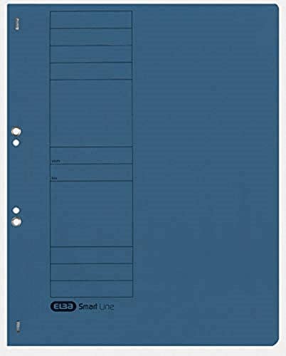 ELBA 100551869 Ösenhefter ganzer Vordeckel 50er Pack für kaufmännische Heftung oder Amtsheftung 250 g/m² blau