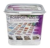 ROMPOX - EASY 1K Pflasterfugenmörtel 15 kg - Sand-Steingrau 1-komponentig für leichte Belastung - Grundlage für eine feste und saubere Pflasterfuge