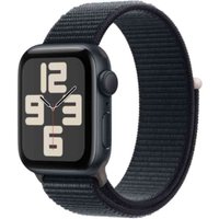 Apple Watch SE (GPS) - 40 mm - Midnight Aluminium - intelligente Uhr mit Sportschleife - Stoff - Midnight - Handgelenkgröße: 145-220 mm - 32GB - Wi-Fi, Bluetooth - 26,4 g (MRE03QF/A)