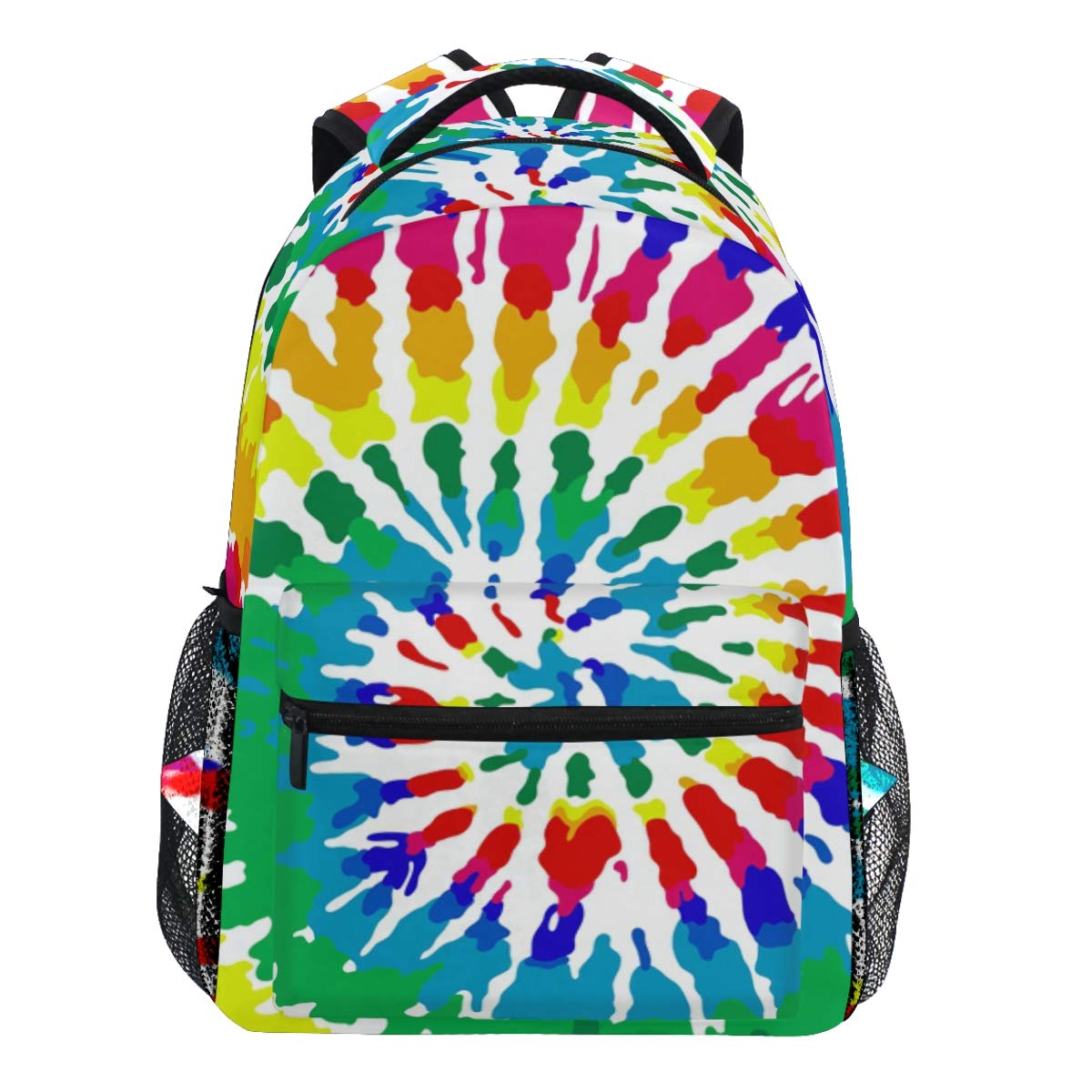 Oarencol Bunte buntes Regenbogen-Rucksack für Damen Herren Mädchen Jungen