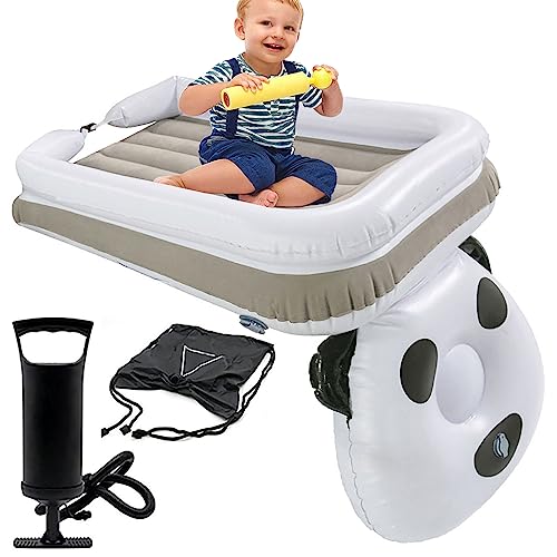 Aufblasbares Flugzeug Baby Reisebett,Kinder-Luftmatratze mit Sicherheitsschienen,Tragbares Aufblasbares Kleinkind-Reise-Luftbett mit Handpumpe für Camping,Reisen,Übernachtungen (Size:B)