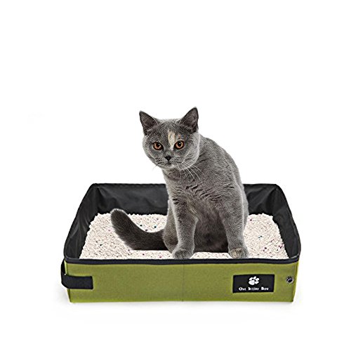 Oncpcare Reise-Katzenklo, zusammenklappbar, tragbar, faltbar, wasserdicht, für Katzen und andere kleine Tiere