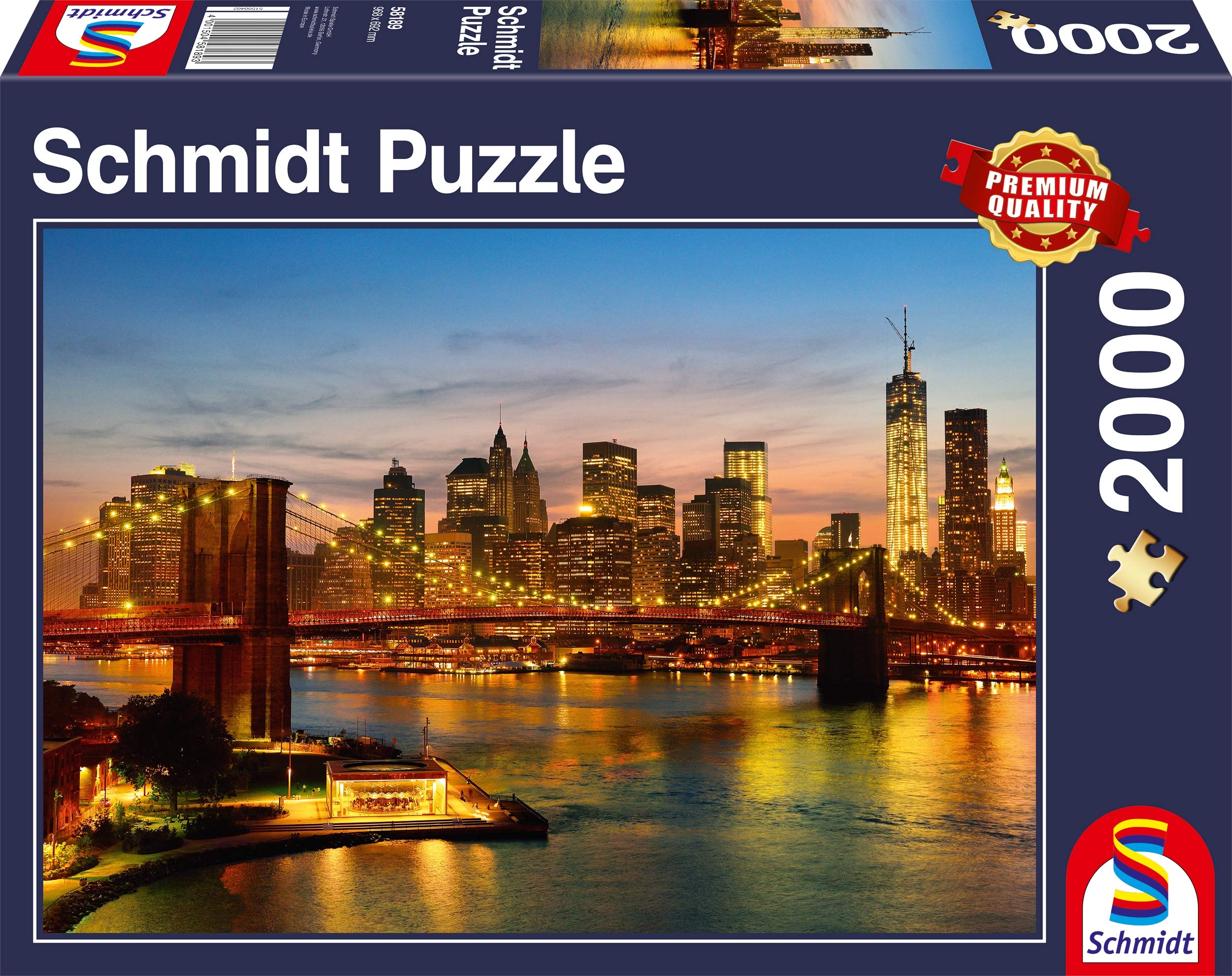 Schmidt Spiele 58189 - New York, 2000 Teile Puzzle