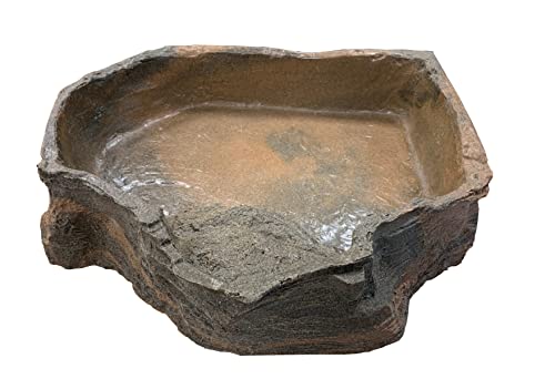 Dragon - Wasserschale - Futternapf - Eckfelsschalee XXLarge Lava Rock 3000ml 43x40x6cm