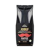 Herbaria Josef Kaffee bio 1kg ganze Bohnen – 100% Arabica Kaffeebohnen aus dem Hochland Mexikos - von Kleinbauern kontrolliert biologisch angebaut – schonende Langzeittrommelröstung