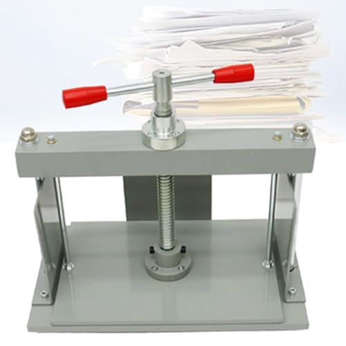 Manuelle Papierpressmaschine, A5/A4-Flattener, Buchdokumentdatei, Finanzen, Buchbindepresse, 1500 kg (3306 lbs) Druck,A4