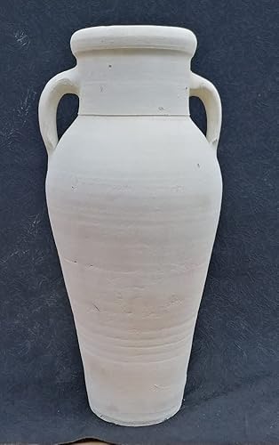 Amphore 60 cm aus Terracotta Terrakotta mit 2 Henkeln Garten Landhaus Deko