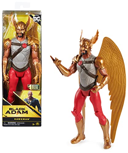 Spin Master DC Comics Black Adam 30cm Hawkman-Actionfigur mit Flügeln zum Kinofilm