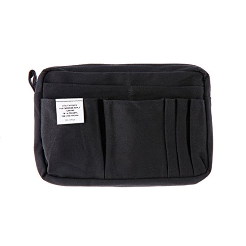 Delfonics Stationery Case Bag In Bag - M Size - Black