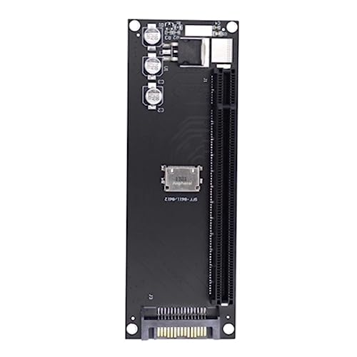 Tyuooker PCIe-Auf-SFF-8611-Adapter, Oculink SFF-8611 auf PCIe PCI-Express 16X 4X-Adapter mit SATA-Stromanschluss für Mainboard-Grafik