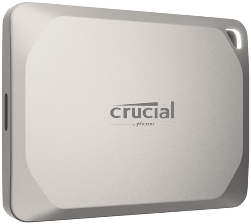 Crucial X9 Pro for Mac 1TB Externe SSD Festplatte, Lesen/Schreiben bis zu 1050MB/s, Mac bereit, inkl. Mylio Photos+, USB-C 3.2 Portable Solid State Drive - CT1000X9PROMACSSD9B02