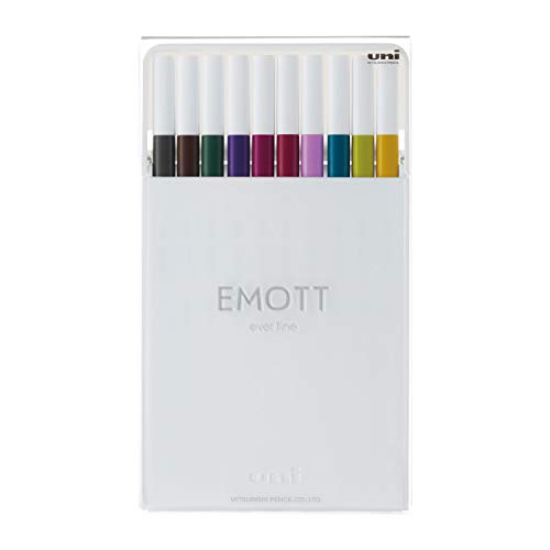 Uni Emott Marker 10 Stück(e) Blau - Braun - Grün - Grau - Violett - Rot - Violett - Gelb (402052)