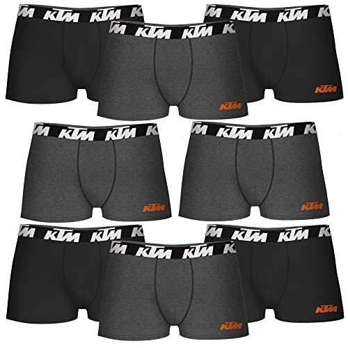 KTM Herren L-8er Set Schwarz und Dunkelgrau Boxershorts, bunt, Large