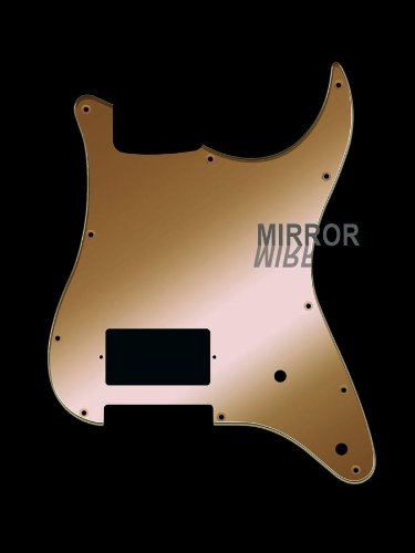 Pickguard E-Gitarre I Standart 11-Loch 2-lagig Mirror Gold/Spiegel Gold H