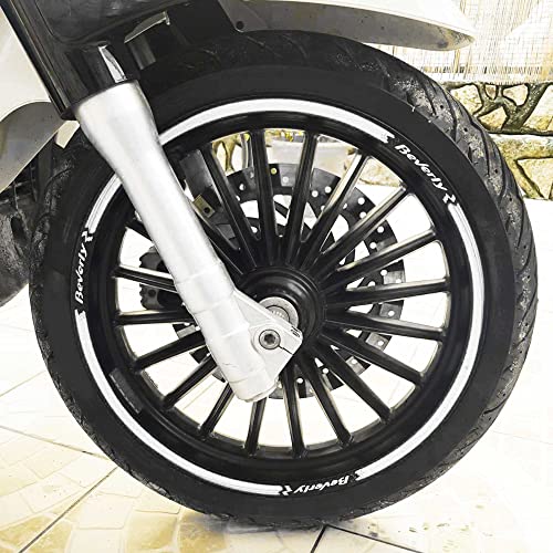 labelbike - Klebestreifen Kit für Felgenräder für Scooter Piaggio Beverly Rot-Weiß