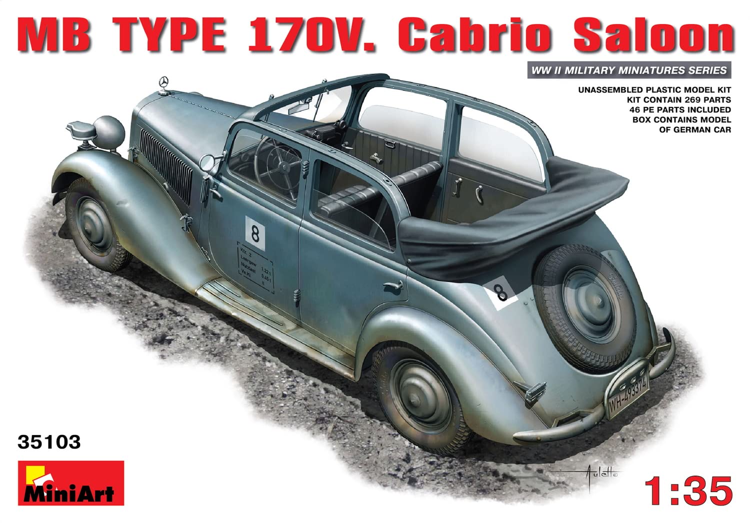 MiniArt 35103 - MB Typ 170V. Cabrio Saloon