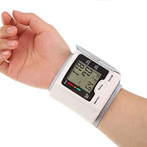 Blutdruckmessgerät Manschette Automatische Digitale Handgelenk Blutdruckmessgerät Herzpulsfrequenz-Messgerät BP-Monitor Zur Erkennung von Unregelmäßigem Herzschlag