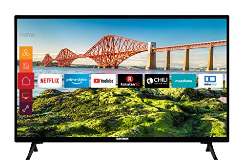 Telefunken XH24J501V 24 Zoll Fernseher (Smart TV inkl. Prime Video / Netflix / YouTube, HD ready, 12 Volt, Works with Alexa, Triple-Tuner) [Modelljahr 2020]