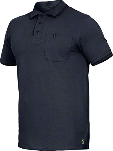 Flex-Line Polo-Shirt Arbeitspolo mit Brusttasche (XL, Marine)
