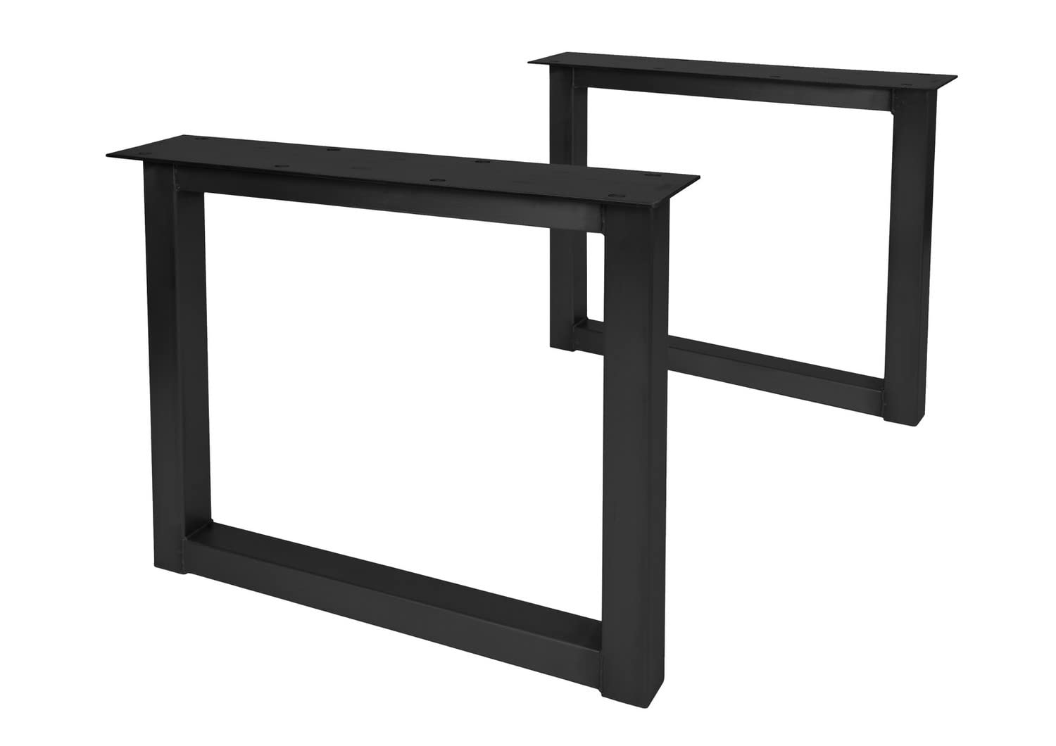Sit Möbel Tischgestell, Schwarz, Breite: 75 cm, Tiefe: 15 cm, Höhe: 73 cm