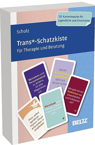 Trans*Schatzkiste für Therapie und Beratung: 120 Karten für die Arbeit mit Jugendlichen und Erwachsenen. Mit 24-seitigem Booklet in stabiler Box, Kartenformat 5,9 x 9,2 cm (Beltz Therapiekarten)