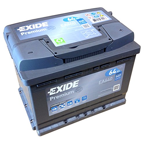 EXIDE PREMIUM Carbon Boost EA 640 12V 64AH Starterbatterie Neues Modell 2014/15