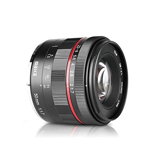 MEIKE MK-50MM F/1.7 Prime Lens Compatible with Sony Full Frame Camera such as A7II A9 (E-Mount)