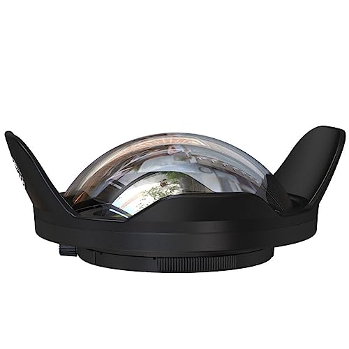 Tyuooker FüR SLR-Kamera 67 Mm Tragbares Wasserdichtes Weitwinkel-Dome-Port-ObjektivgehäUse GehäUse Unterwasser-Tauchteile, 20,8 X 19 X 8,3 cm