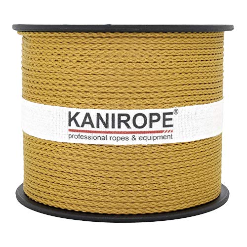 Kanirope® PP Seil Polypropylenseil MULTIBRAID 2mm 100m geflochten Farbe Gold (1345)