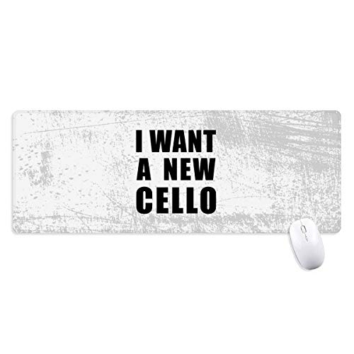 beatChong Ich möchte EIN neues Cello Non-Slip Mousepad Große Erweiterte Spiel Büro titched Kanten Computer-Mat Geschenk