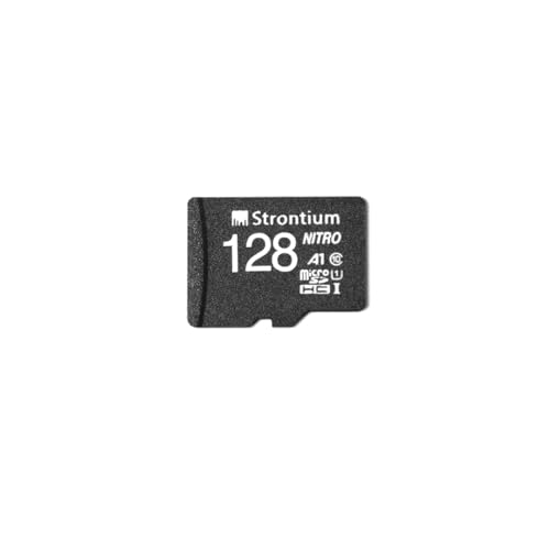 Strontium SRN128GTFU1A1A 128GB Micro SD Karte A1 Performance für schnelles App laden inkl. SD Adapter