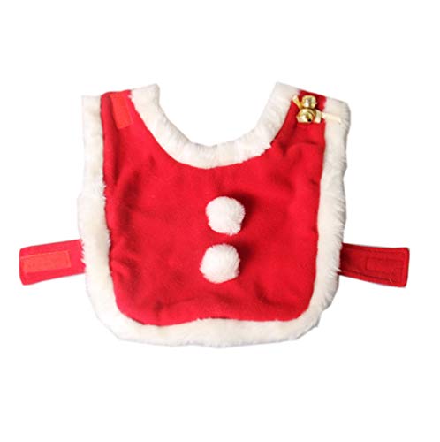 nobrand LVWENJUN Weihnachten Neujahr Umhang Pet Party Supplies Kleidung Katze Haustiere Warm roten Mantel Breathable Bequeme Baumwolle Mode Haustier-Kleidung (Color : Red, Size : L)