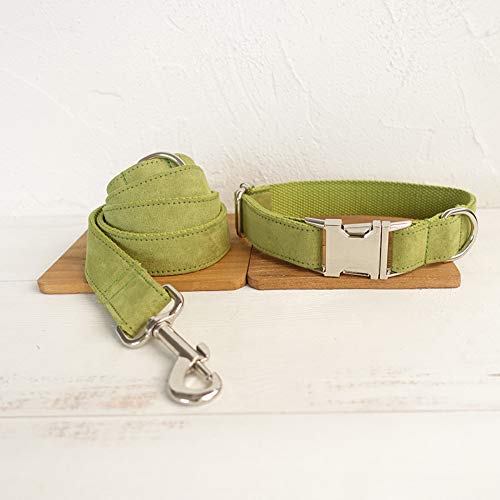 Klassische Halsbänder Pet Produkte Unabhängig Metalllegierung Schnalle Hundehalsband + Zugkraft Grün, XL, 2,5 * 120 cm