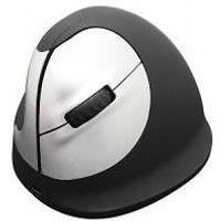 R-Go Maus HE ergonomisch links Bluetooth groß schwarz/silber retail (RGOHEWLL)