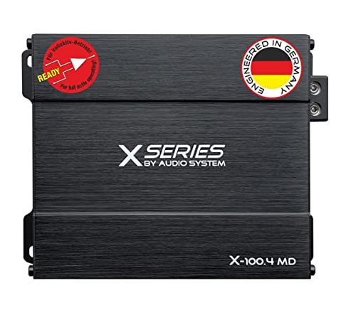 AUDIO SYSTEM X-100.4 MD 4-Kanal Micro Mini Verstärker 600 Watt