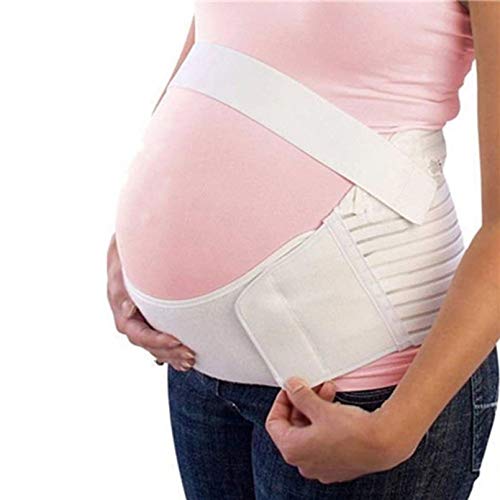 JUNJUNBO Frauen Taille Bauchgürtel Schwangere Frauen Schwangerschaftsvorsorge Gurt Bauchband Mutterschaftsgürtel Toning Rückenstützgürtel Support