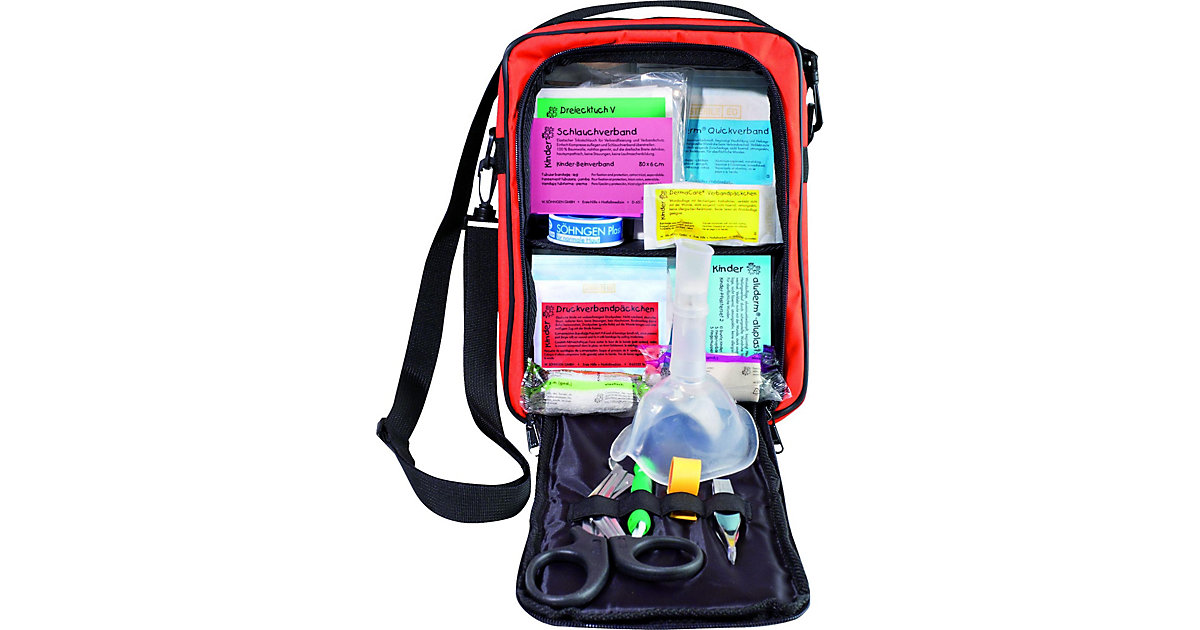 Erste-Hilfe-Tasche SCOUT KITA, inkl. Spezialfüllung Outdoor KiTa-/Vorschulkinder bis 6 Jahren orange Modell 2 Kleinkinder 2