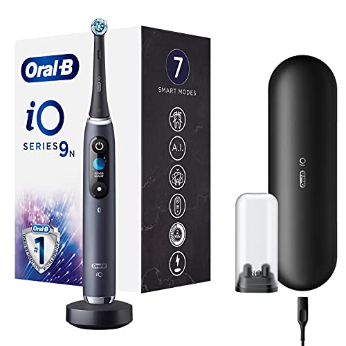 Oral-B Braun iO 9n Elektrische Zahnbürste, Schwarz, 1 Stück