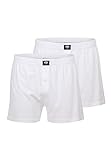 Ceceba Herren Boxershorts Shorts, 2er Pack, Weiß, 6X-Large (Herstellergröße: 14)