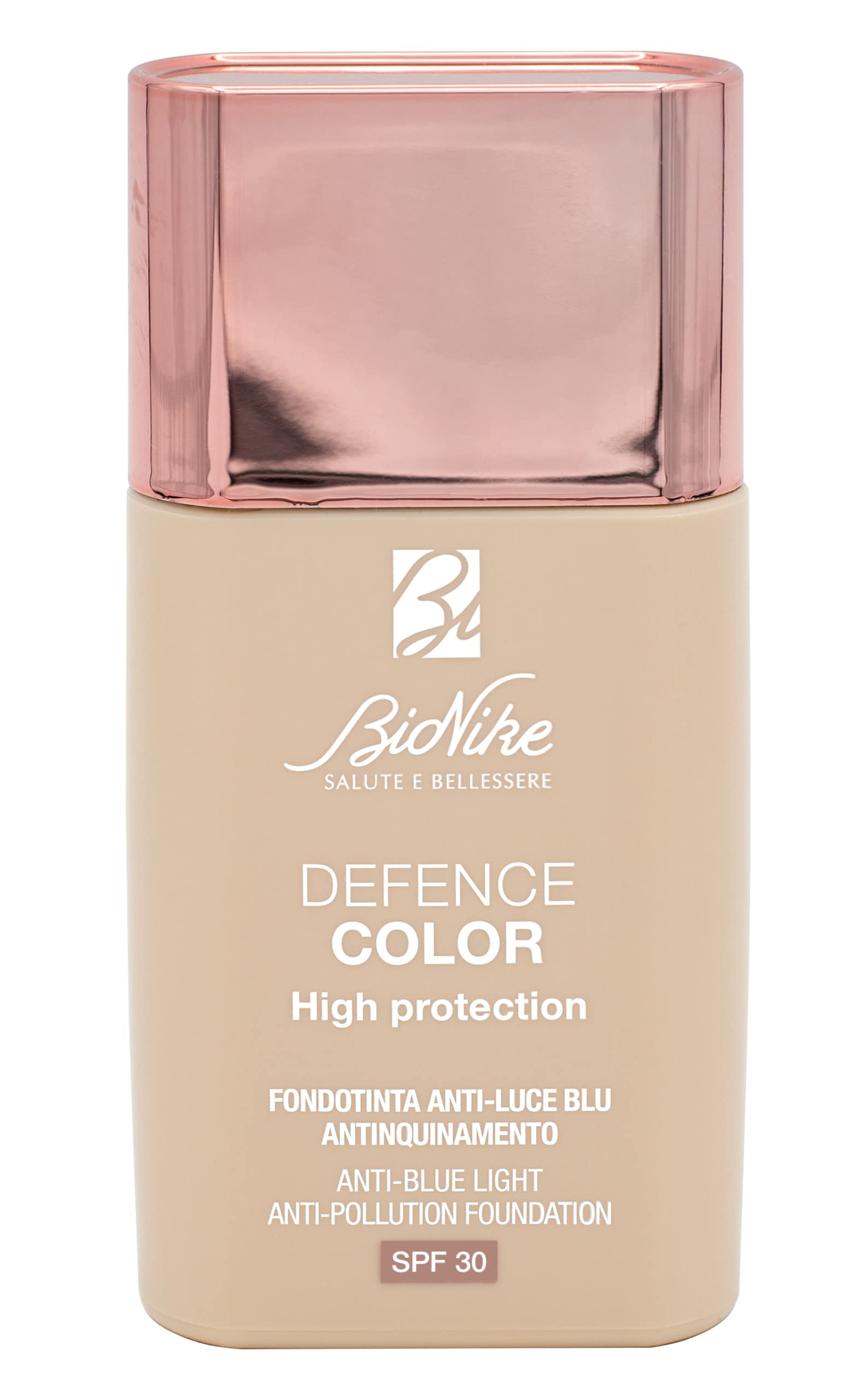 BioNike Defence Color - Fondotinta Protezione Inquinamento Luce Blu N. 306, 30ml