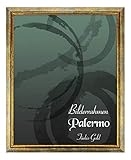 Bilderrahmen Palermo 59,4x84 cm DIN A1 in Türkis Gold aus Massivholz mit Antireflex-Kunstglas