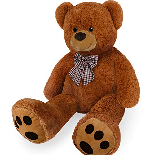 Deuba Teddy | Größe XXL 150cm | Farbe Braun | Teddybär Kuscheltier Stofftier Plüschbär Plüschtier Braunbär Teddi