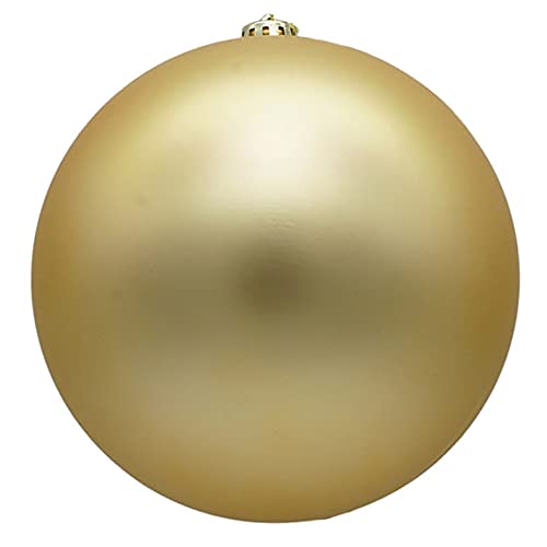 XXL Weihnachtskugeln groß für den Außenbereich, frostsicher und wetterfest 20 oder 30 cm (Ø 25 cm, Gold matt)