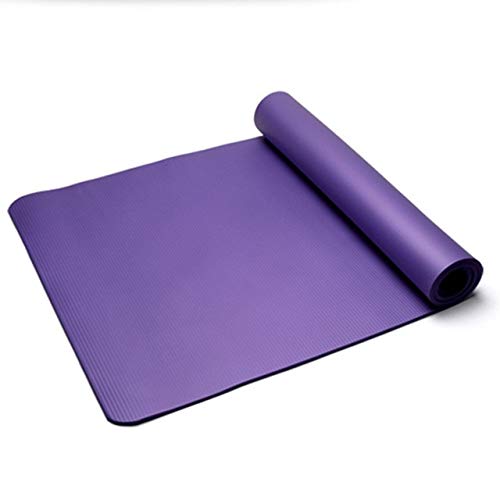 Naikaxn Yogamatte Yoga-Matten Anti-Rutsch Tasteless Fitness Esterilla Pilates Home Übungen Gym Sport-Pads (Color : 183x61x1cm Purple)