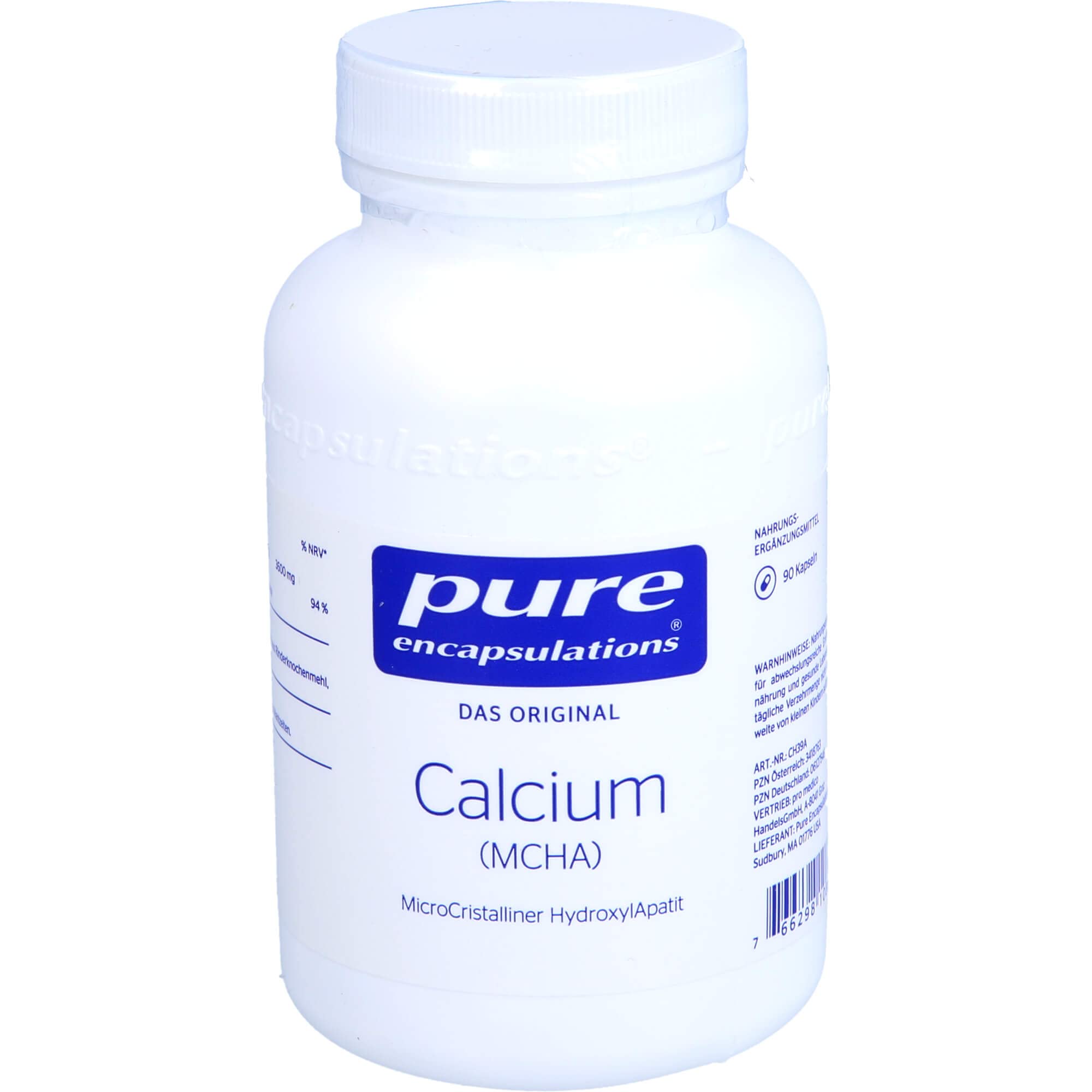 Pure Encapsulations Calcium Mcha Kapseln