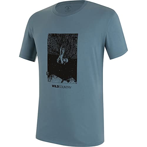 Wild Country Herren Flow Graphic T-Shirt, Deepwater, L
