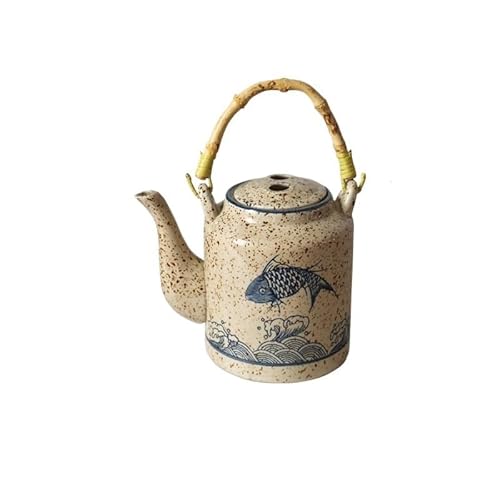 LiuliuBull Neues unterglasurfarbenes Keramikgeschirr-Set – Fischteller, Reisschüssel, Nudelschüssel, Geschmacksteller-Set (Size : Small kettle)